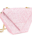Pink Glitter Diamond Bag - Imperfect