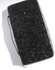 Iridescent Green Glitter & Black Wallet ~ Sample