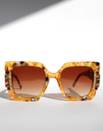 Orange Torti Crystal Sunglasses ~ Sample