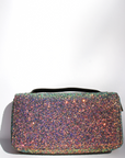 Iridescent Green Glitter & Black Wallet ~ Sample