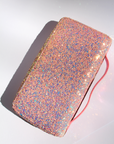 Pink Glitter Checkered Wallet ~ Sample
