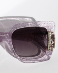 Lilac Glitter Crystal Sunglasses ~ Sample