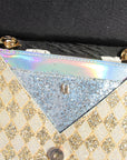 Silver & Gold Checkered Diamond Bag ~ Sample