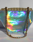 Silver & Gold Checkered Diamond Bag ~ Sample