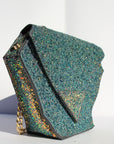 Iridescent Green Glitter Diamond Bag ~ Sample