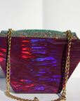 Iridescent Green Glitter Diamond Bag ~ Sample