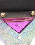 Iridescent Green Glitter Diamond Bag ~ Sample