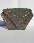 Iridescent Green Glitter Diamond Bag ~ Sample