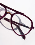 Optical Sample ~ Purple Glitter Aviator