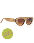 Golden Hour ~ Metallic Gold oval shaped sunglasses
