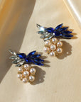 Bluefire Bloom Crystal Earrings