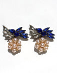 Bluefire Bloom Crystal Earrings