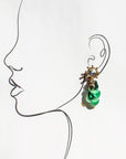 Emerald Crest Earrings