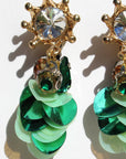 Emerald Crest Earrings