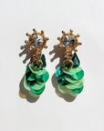 Emerald Crest Earrings
