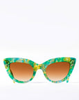 Opal Oasis ~ Marble Green Cat eye Sunglasses