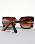 Pink & Black Pattern w Glitter Square Sunglasses ~ Sample