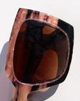 Pink & Black Pattern w Glitter Square Sunglasses ~ Sample