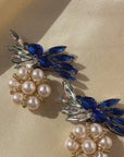 Bluefire Bloom Crystal Earrings