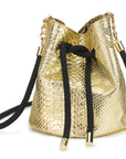Gold Handmade Bucket Bag ~ Imperfect