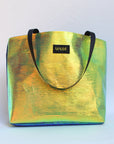 Shopper Bag Iridescent Green ~ Imperfect