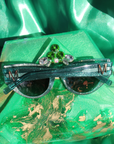 Palace ~ Almond-shaped sunglasses in green shimmer