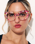 Calypso Optical ~ Modern Pink Cat eye Glasses