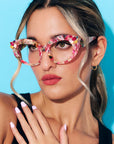 Calypso Optical ~ Modern Pink Cat eye Glasses