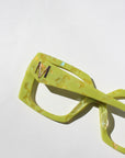 Chartrella Optical ~ Chartreuse Square Marbled Glasses