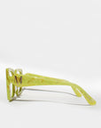 Chartrella Optical ~ Chartreuse Square Marbled Glasses