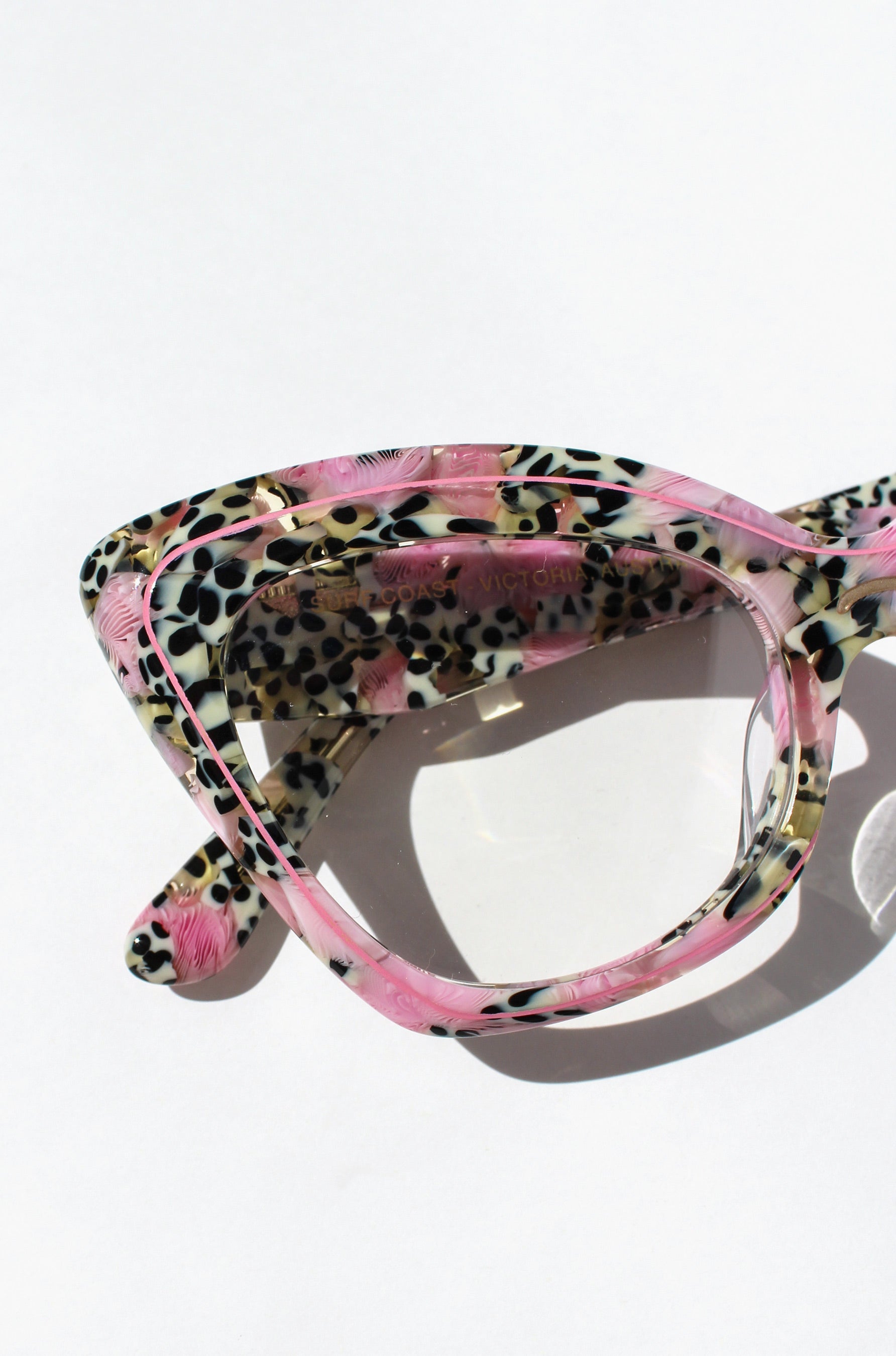 Flaminglow Optical ~ Pink Polkadot Cat eye Glasses