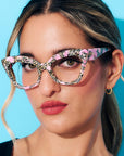 Flaminglow Optical ~ Pink Polkadot Cat eye Glasses