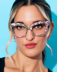 Flaminglow Optical ~ Pink Polkadot Cat eye Glasses