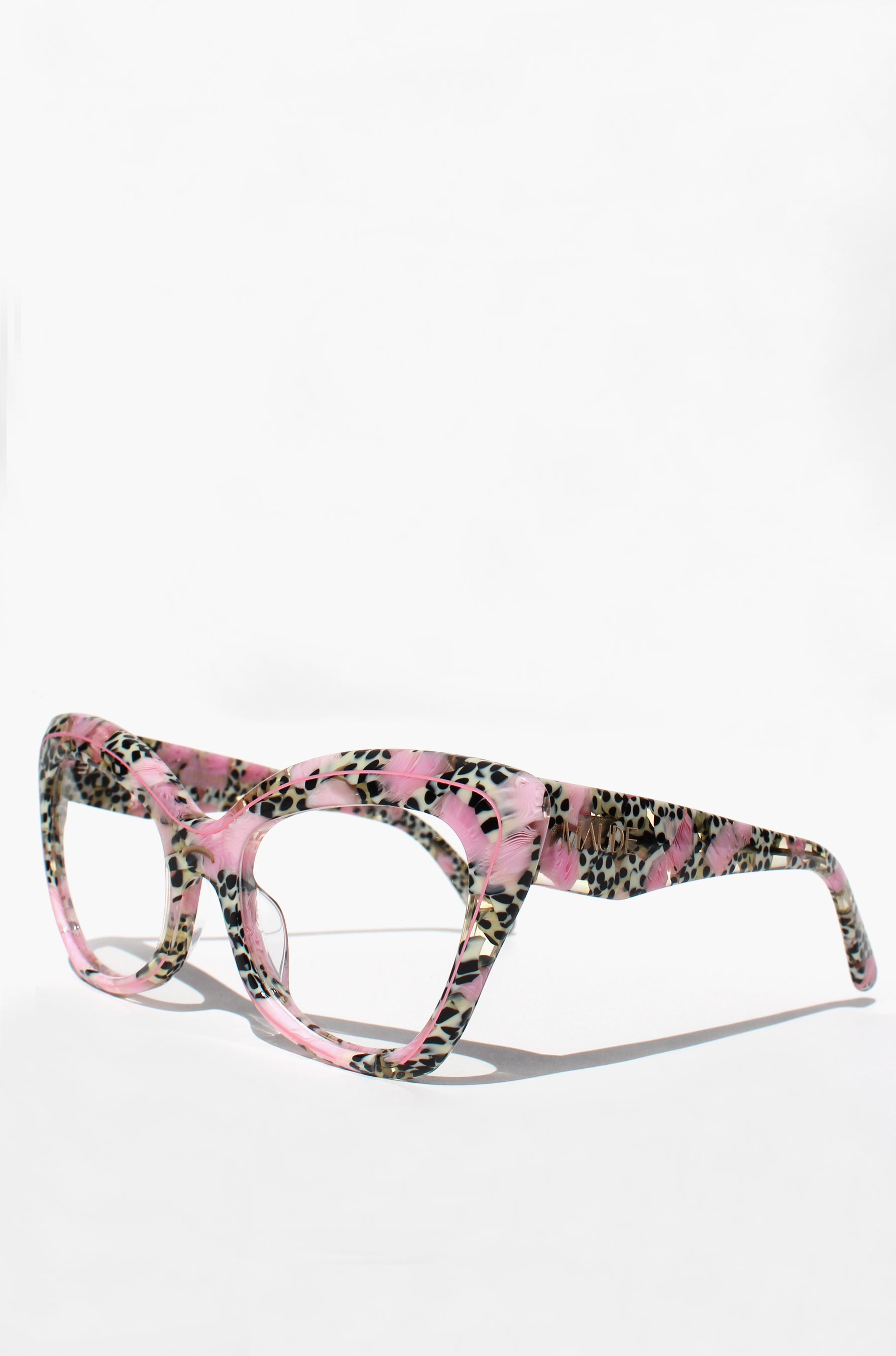 Flaminglow Optical ~ Pink Polkadot Cat eye Glasses