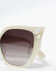 Opalina ~ Opal oversized rounded sunglasses with crystals detail