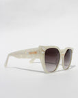 Opalina ~ Opal oversized rounded sunglasses with crystals detail