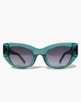 Palace ~ Almond-shaped sunglasses in green shimmer