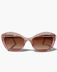 Rosé Glow ~ Pink Glitter Browline Sunglasses