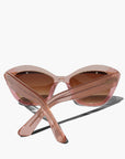 Rosé Glow ~ Pink Glitter Browline Sunglasses