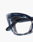 Starla Optical ~ Blue Glitter Cat eye Glasses