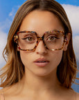 Taura ~ Oversized Square Optical Frames in Multi Tort