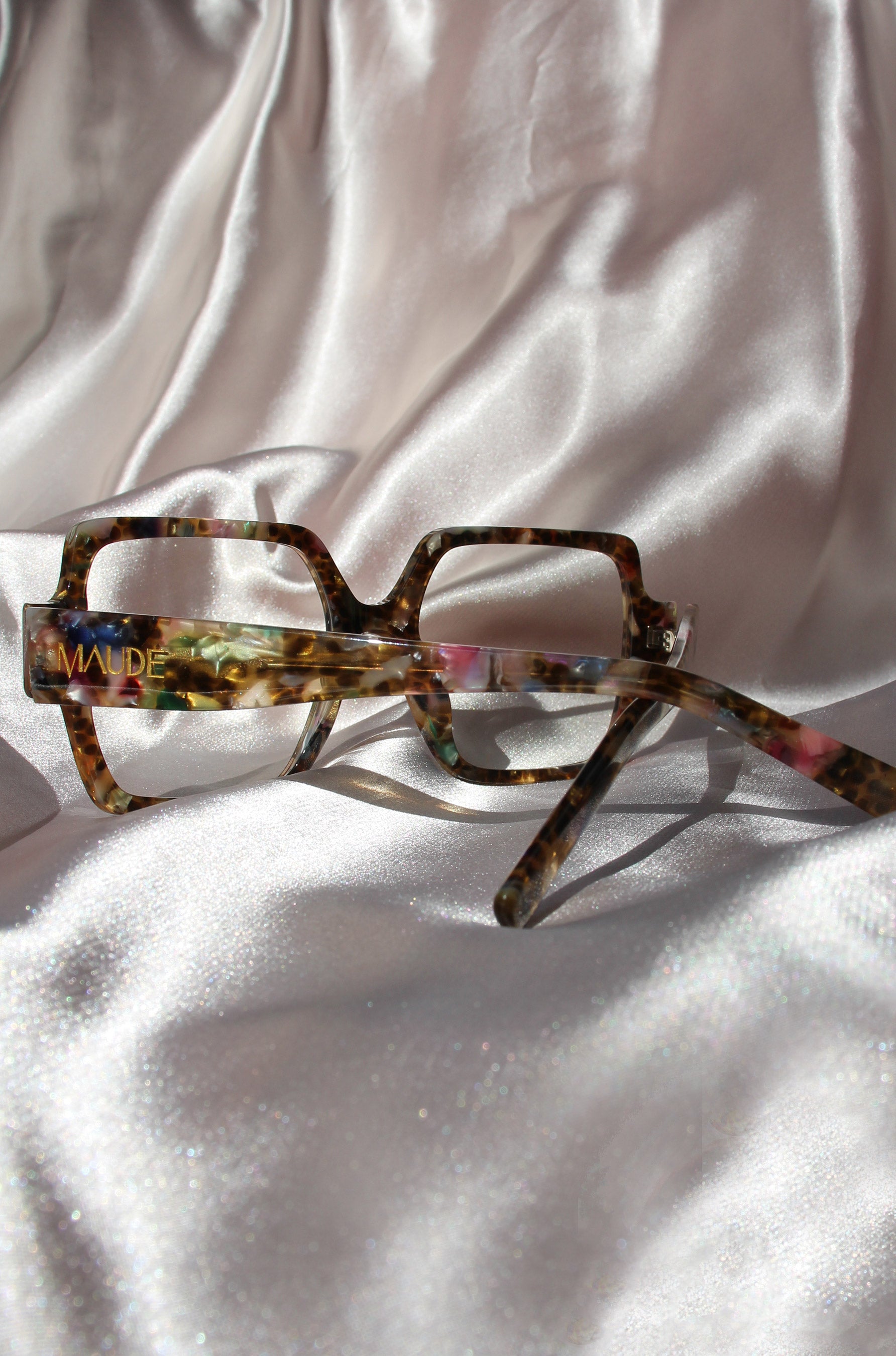 Taura ~ Oversized Square Optical Frames in Multi Tort
