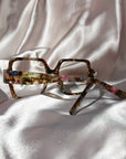Taura ~ Oversized Square Optical Frames in Multi Tort