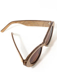 Golden Hour ~ Metallic Gold oval shaped sunglasses