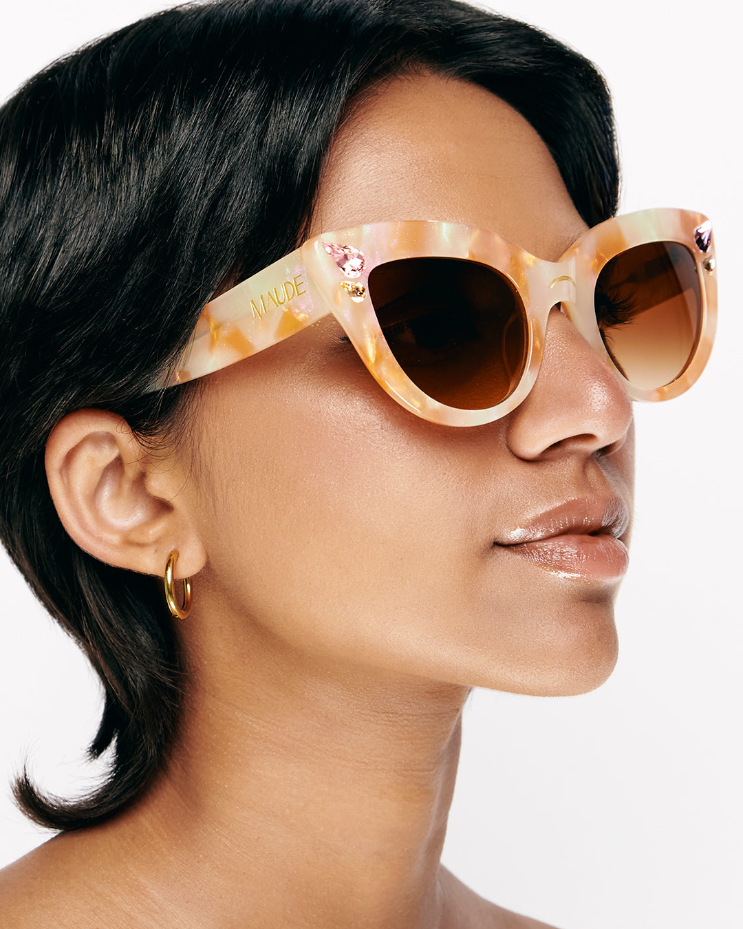 Marble cat eye sunglasses online