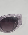 Lilove ~  Lilac glitter acetate sunglasses in an almond-shape