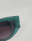Palace ~ Almond-shaped sunglasses in green shimmer