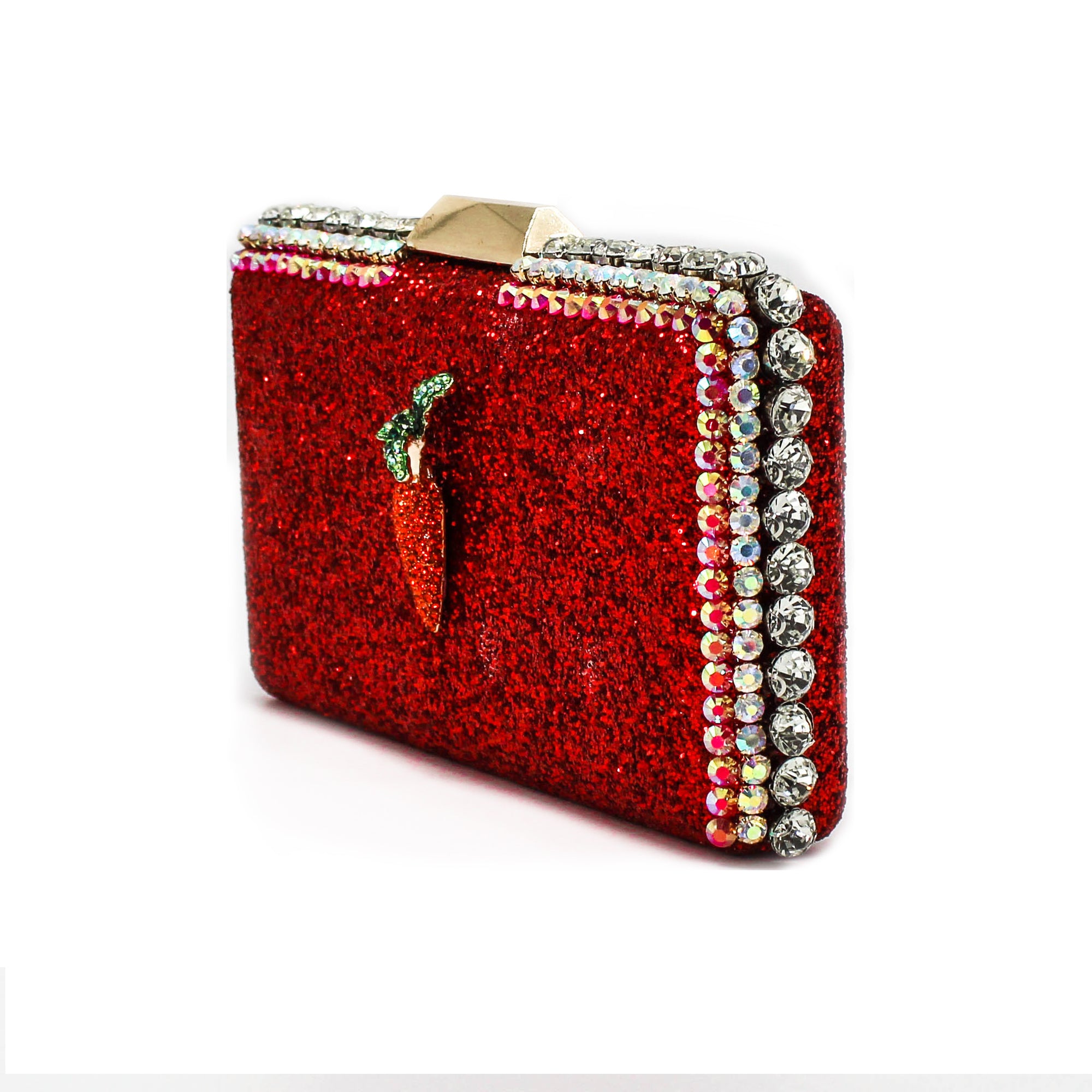 Red Glitter Carrot Clutch ~ Archive